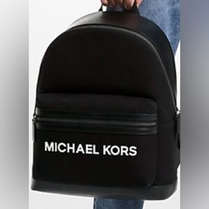 Michael Kors Cooper Canvas Black Backpack